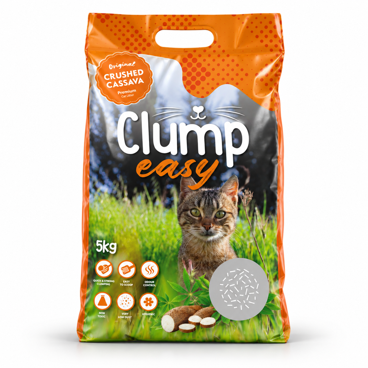 ClumpEasy Cassava Clumping Cat Litter 5kg