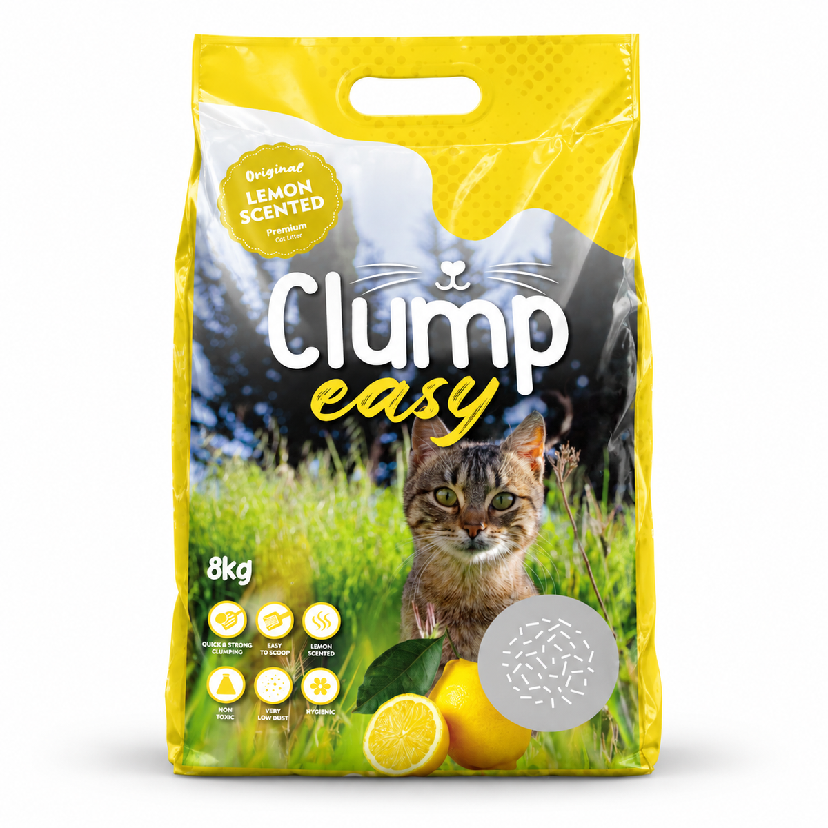 ClumpEasy Citrus Scented Clumping Cat Litter 8kg